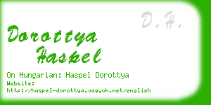 dorottya haspel business card